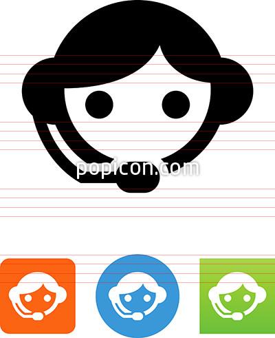 400x491 Customer Service Agent Icon