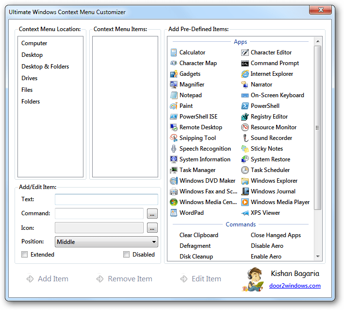 709x638 Ultimate Windows Context Menu Customizer
