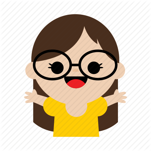 512x512 Beauty, Child, Cute, Girl, Glasses, Kids, Sweet Icon