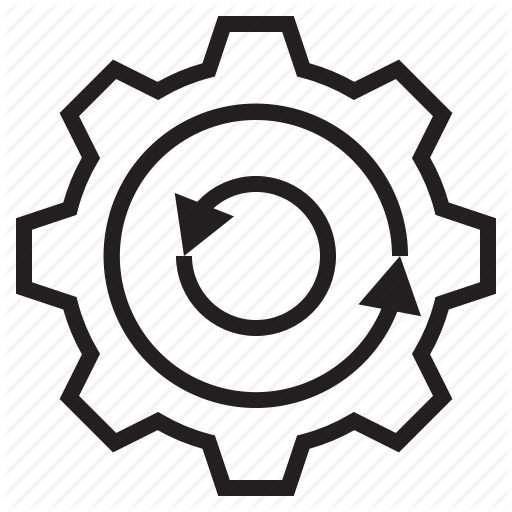 512x512 Computer, Cycle, Data, Gear Icon