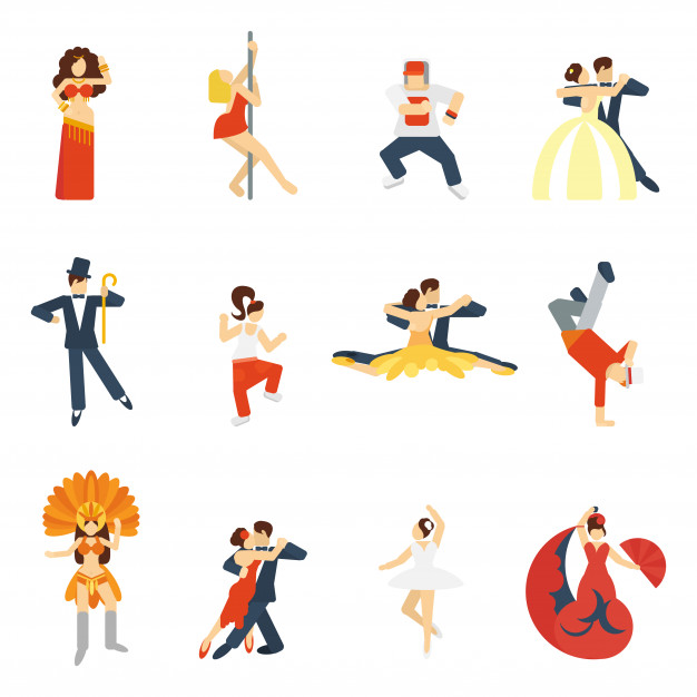 Dance Icon Flat Vector Free Download 626x626 Dance Icon Flat Vector Free Download