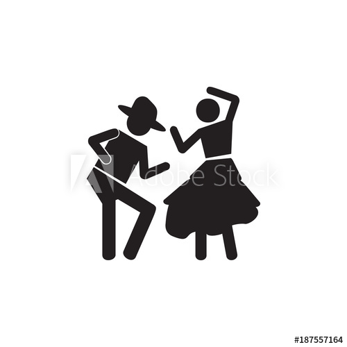 Dancing Couple Icon Dance Elements Premium Quality Graphic 500x500 Dancing Couple Icon Dance Elements Premium Quality Graphic