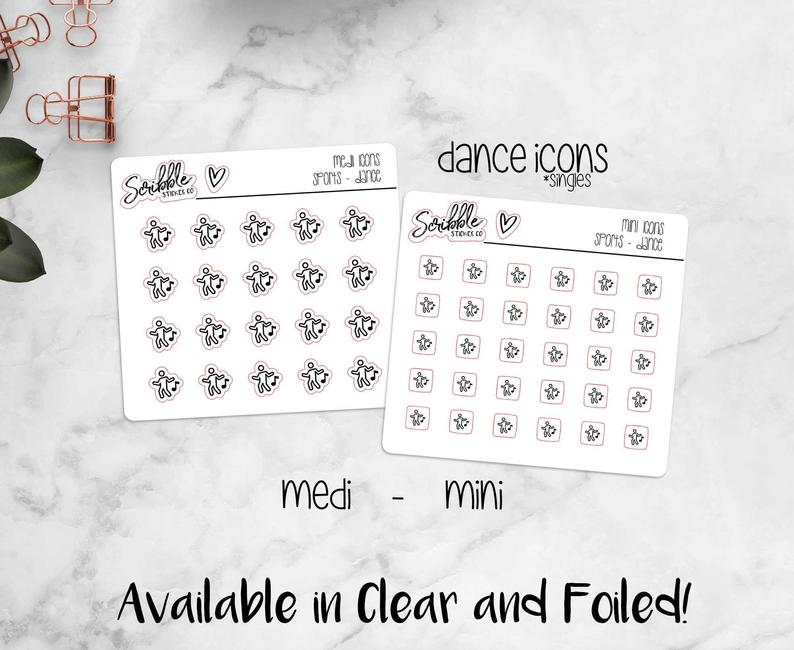 Dance Sport Single Icon Stickers Planner Journal Etsy 794x650 Dance Sport Single Icon Stickers Planner Journal Etsy