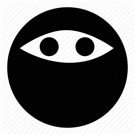 512x512 Dark, Emoticons, Mysterious, Ninja, Smiley Icon