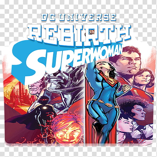 512x512 Dc Rebirth Icon Folders Vol Superwoman Transparent Background