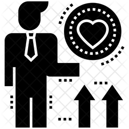 256x256 Casino Dealer Icon Of Glyph Style