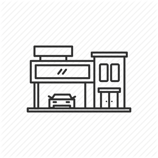 512x512 Auto, Building, Car, Car Dealer, Dealer, Service, Shop Icon