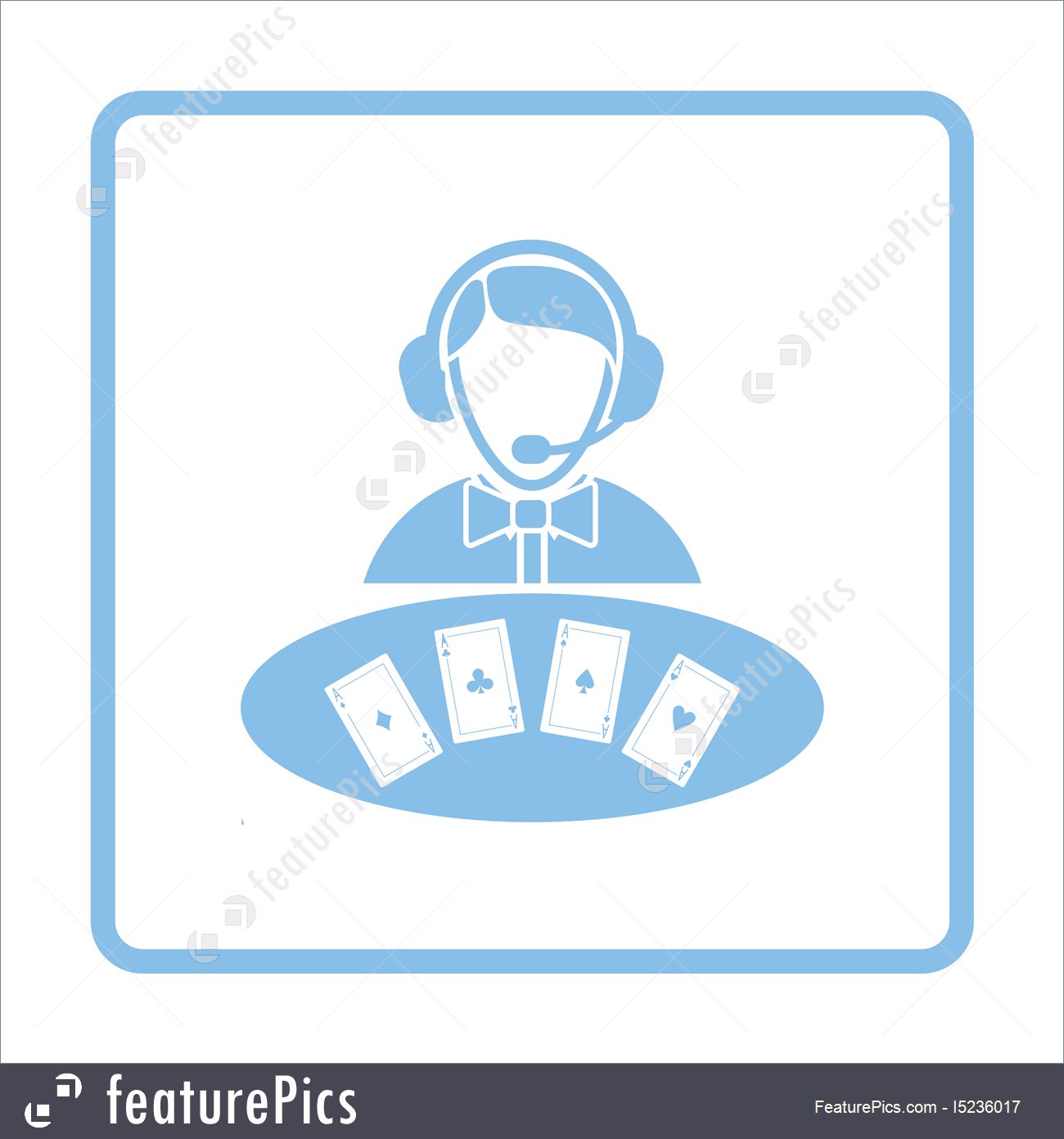 1300x1392 Illustration Of Casino Dealer Icon