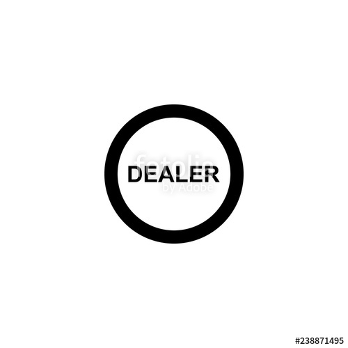500x500 Dealer Vector Icon Dealer Sign On White Background Dealer Icon