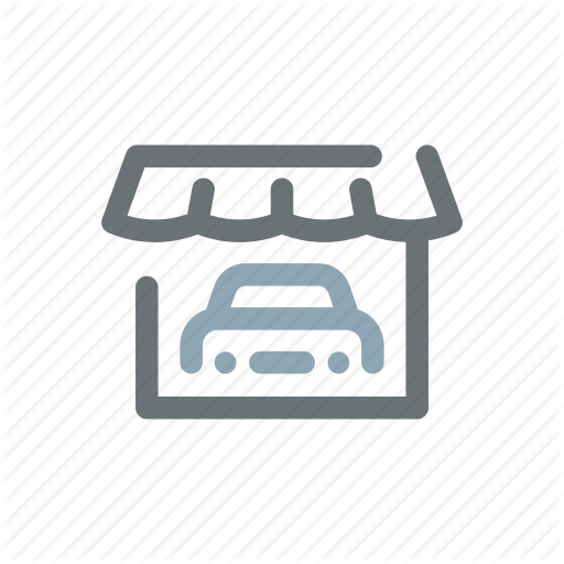 512x512 Automobile, Car, Dealer, Dealing, New, Seller, Shop Icon