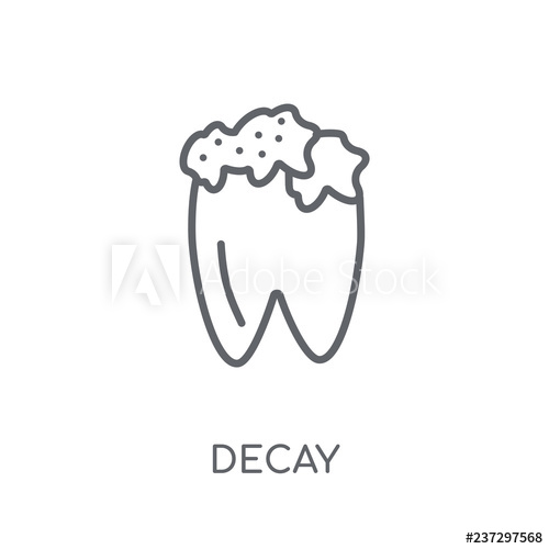 500x500 Decay Linear Icon Modern Outline Decay Logo Concept On White