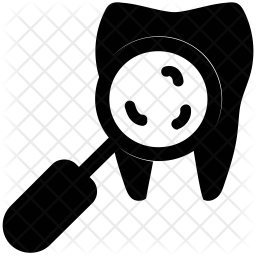 256x256 Decay In Tooth Icon Of Glyph Style