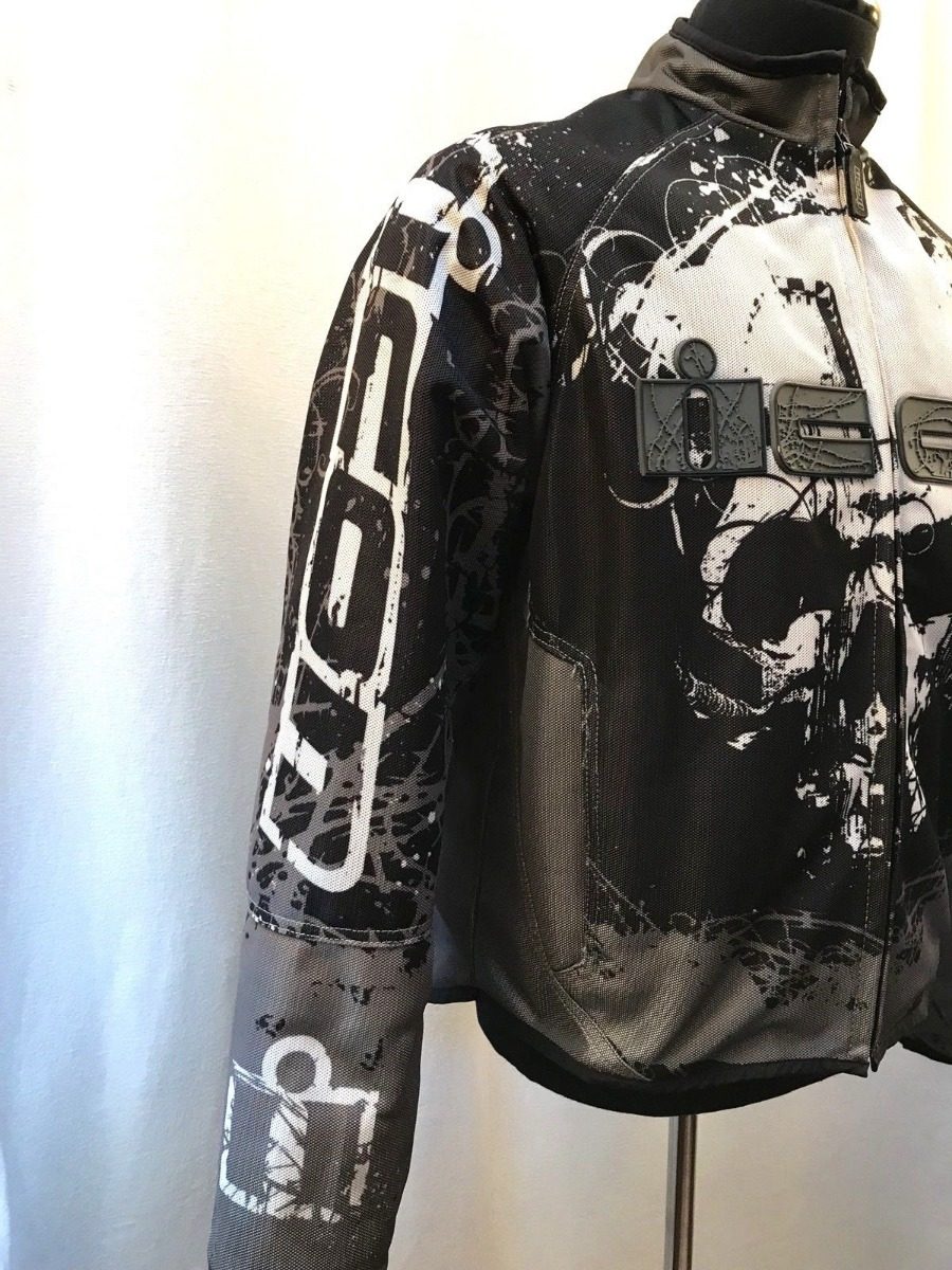 900x1200 Campera Moto Icon Decay Hooligan Skull Calavera Protecciones