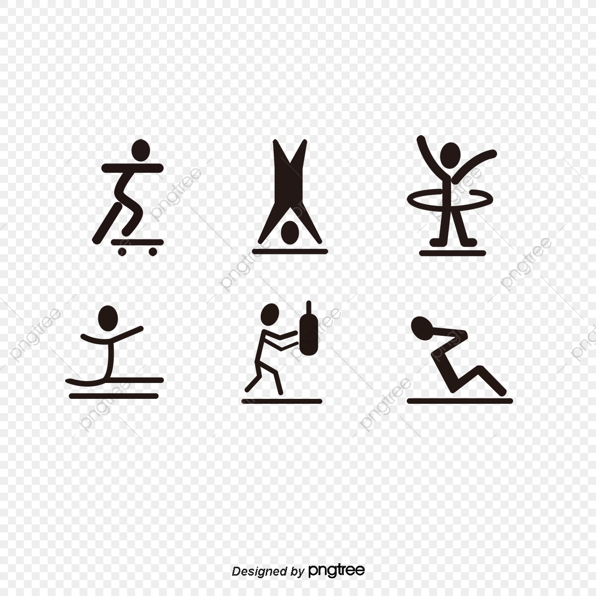 1200x1200 Sports Villain Black Parkour Street Sport Icon Decoration, Motion