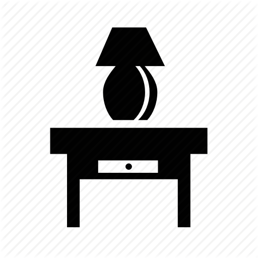 512x512 Bedside, Decoration, Furniture, Home, Interior, Table Icon