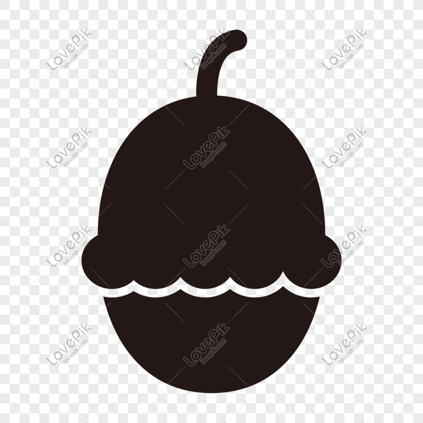 860x860 Cartoon Simple Nut Pine Cone Icon Decoration Png Image Picture