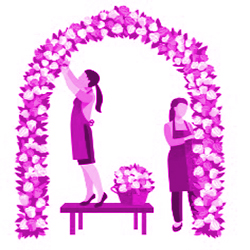 250x250 Arch Icon Purple Blissful Celebrations Dallas Wedding Decorator