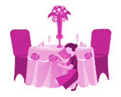 250x200 Table Decor Icon Purple Blissful Celebrations Dallas Wedding