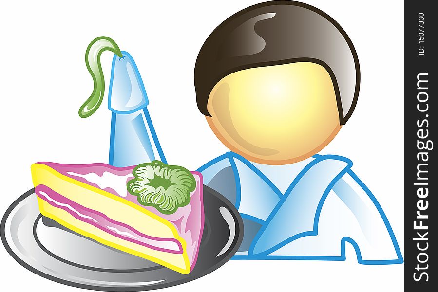 899x600 Cake Decorator Icon