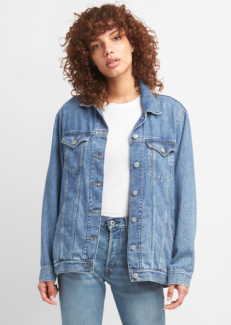 800x1127 Gap Oversize Icon Denim Jacket Outerwear