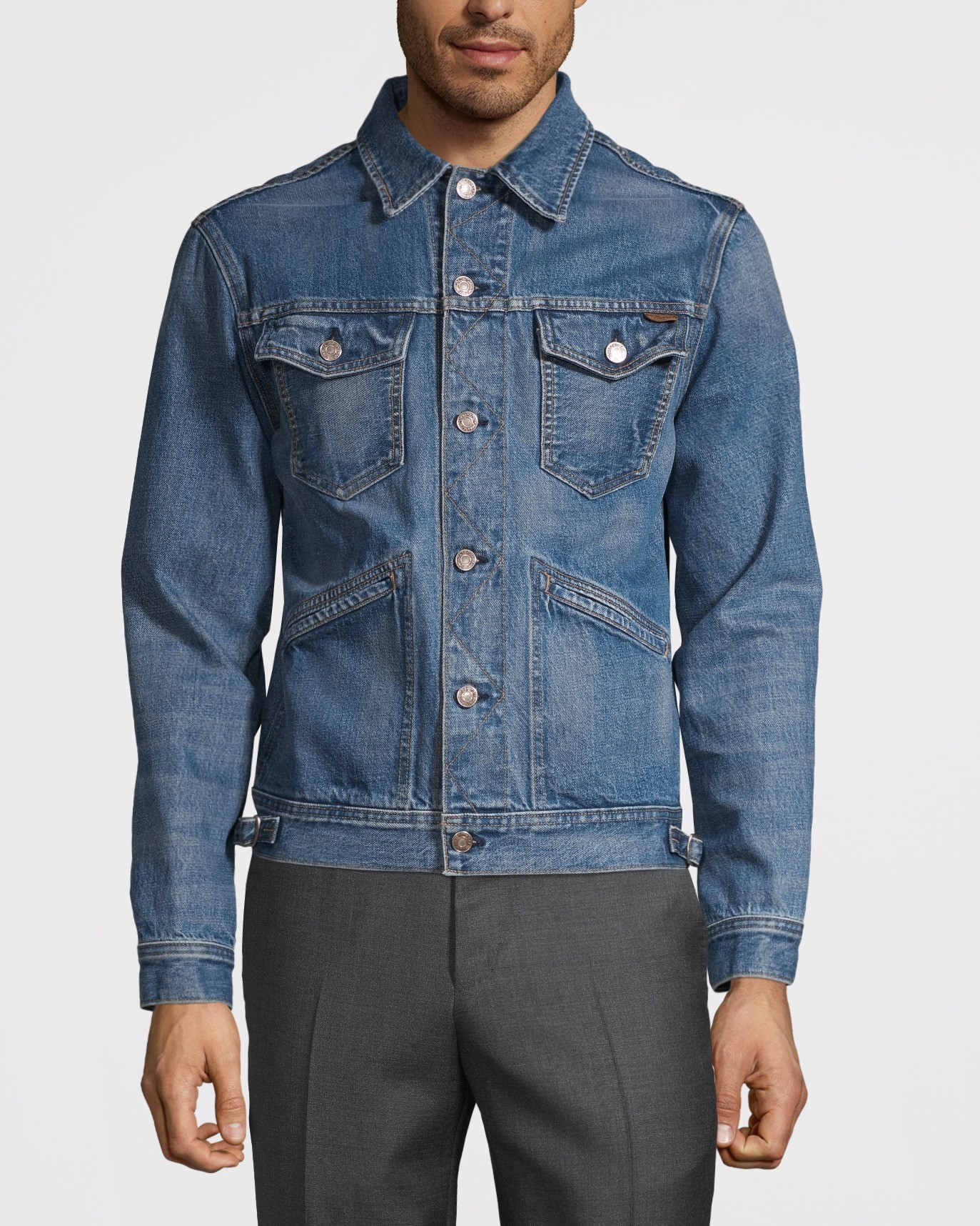 1373x1716 Icon Denim Jeans Jacket Blue