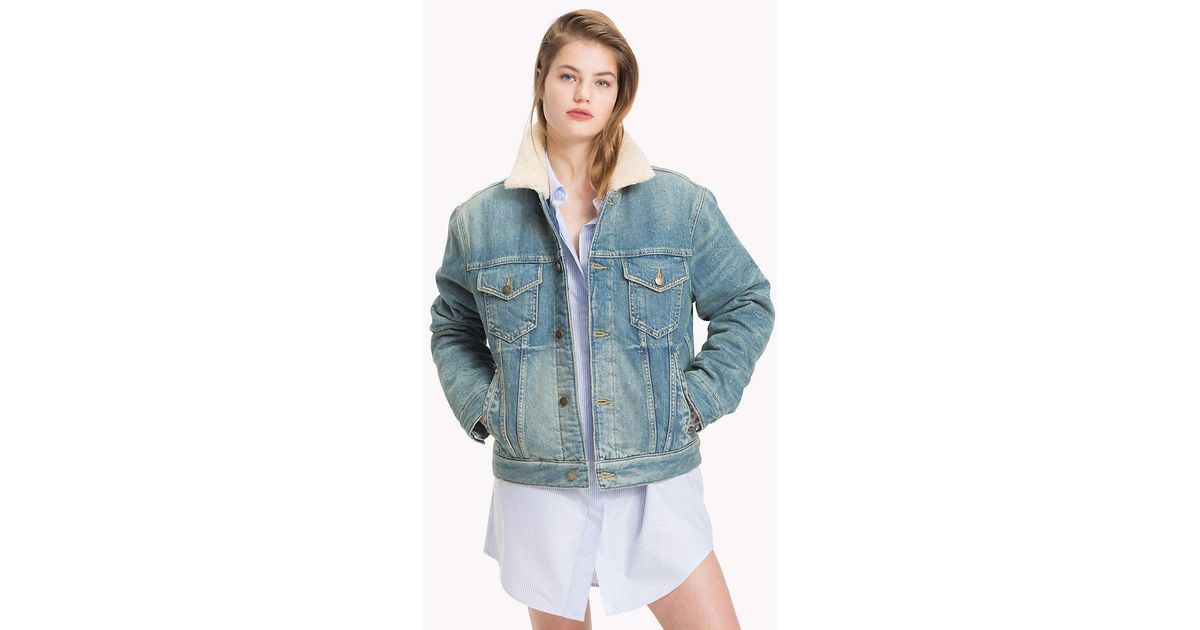 1200x630 Tommy Hilfiger Tommy Icons Denim Jacket In Mid Indigo