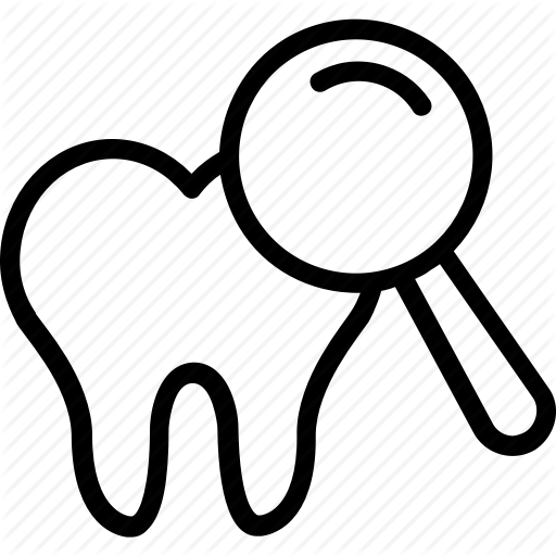 512x512 Dentistry, Diagnosis Tooth, Teeth Magnifier, Tooth Examination