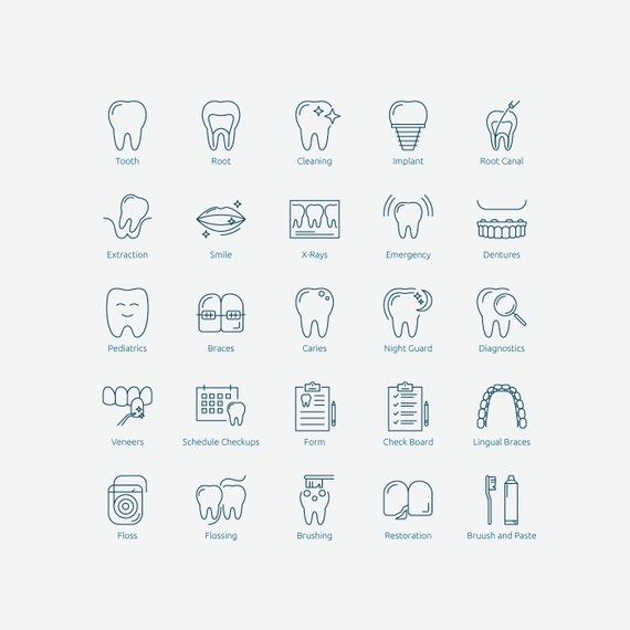 570x570 Dental Icon Set In Vector And Png Products Icon Set, Dental
