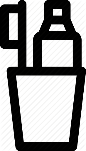 293x512 Cup, Dental, Hygiene, Mouth, Paste, Toothbrush, Toothpaste Icon