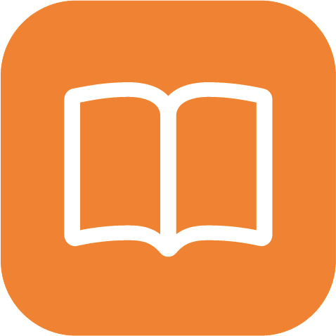 478x478 Description Book Icon Orange