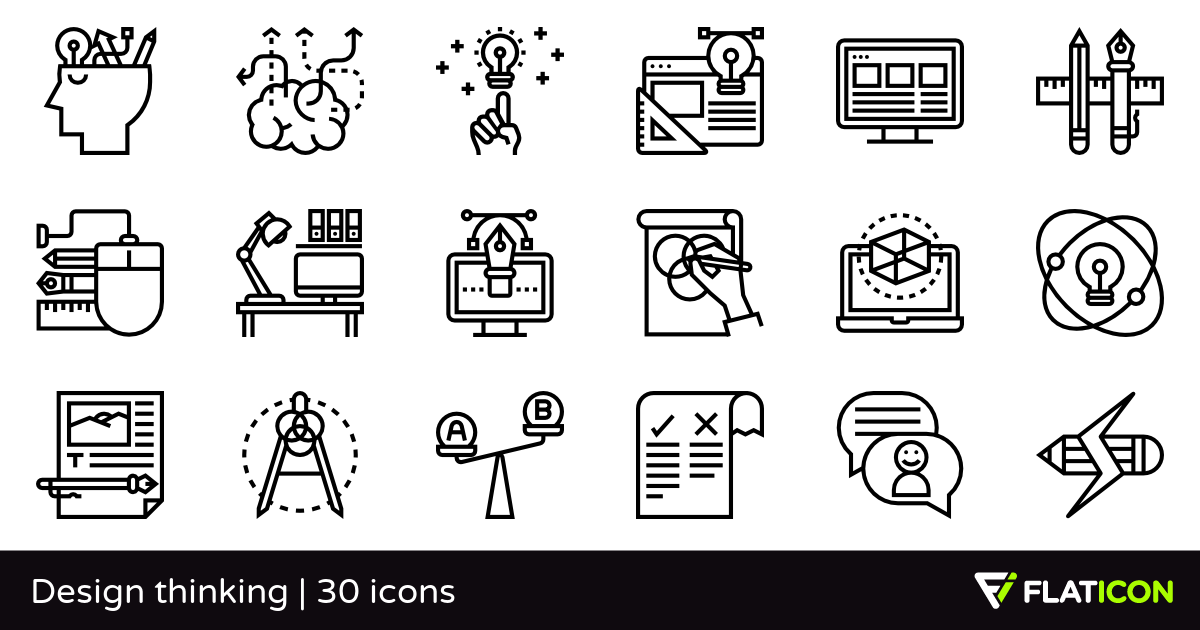 1200x630 Design Thinking Free Icons