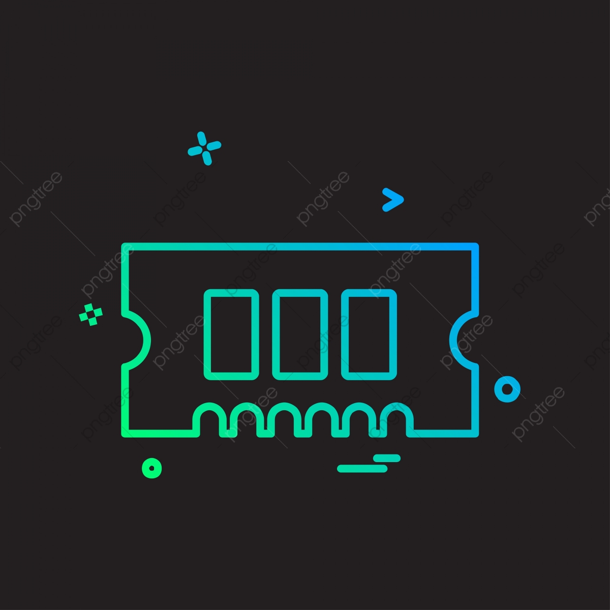 1200x1200 Ram Icon Design Vector, Ram, Icon, Illustration Png And Vector