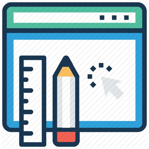 512x512 Drafting, Drawing, Graphic Designing, Online Autocad, Web Design Icon