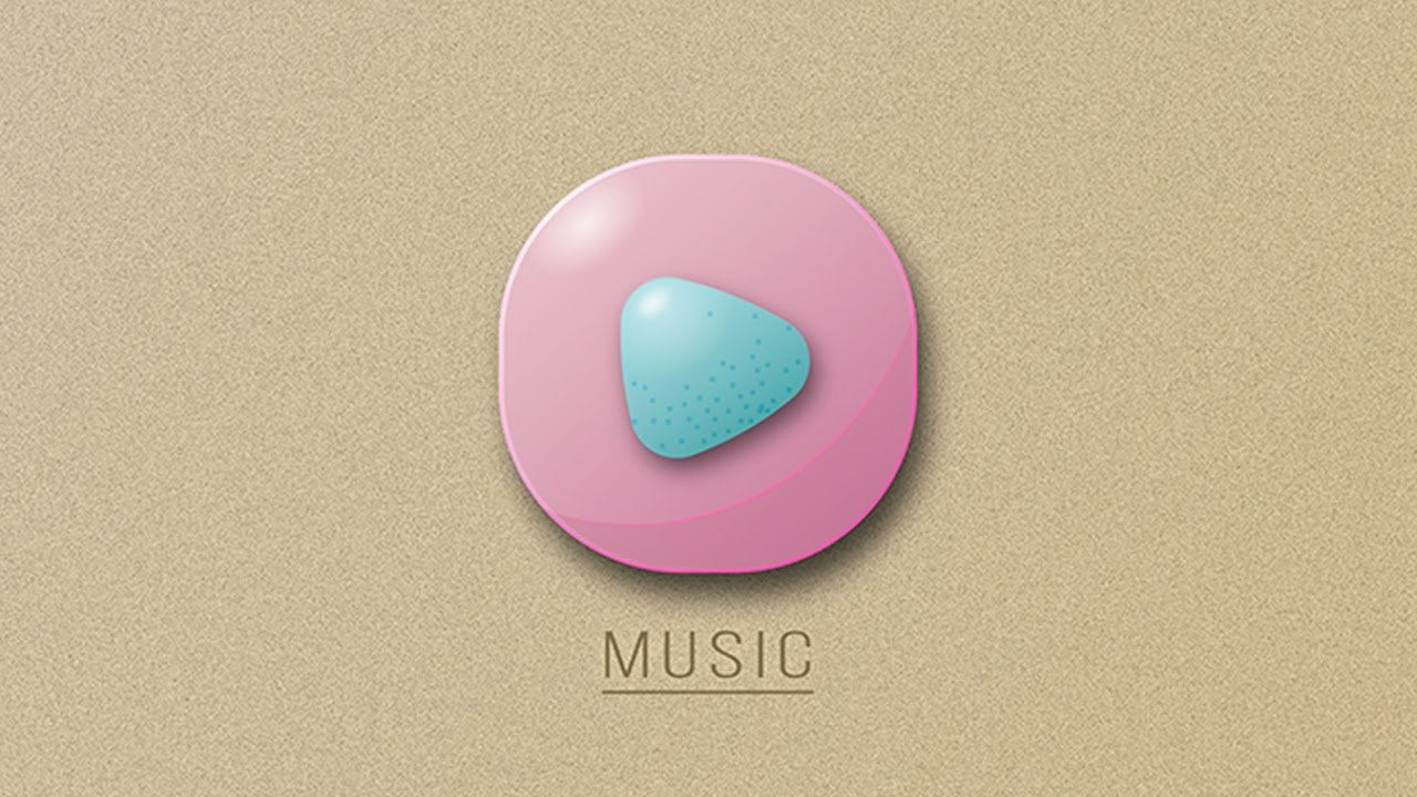 1280x720 Illustrator Tutorial New Music App Icon Design