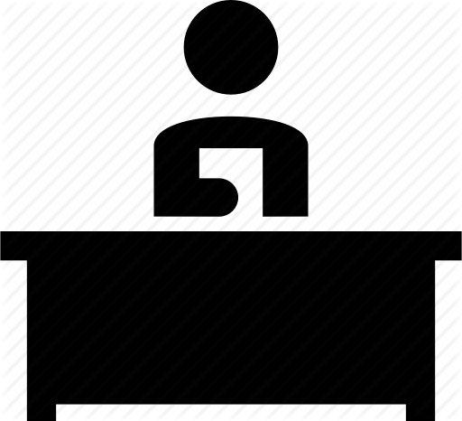 512x466 Desk, Interview, Man, Manager, Notes, Review, Teacher Icon