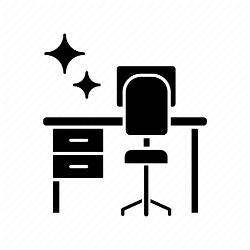 512x512 Cleaning, Desk, Desktop, Office, Table, Workplace, Workspace Icon