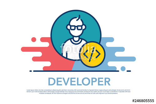 500x333 Developer Icon Concept Stock Image And Royalty Free Vector