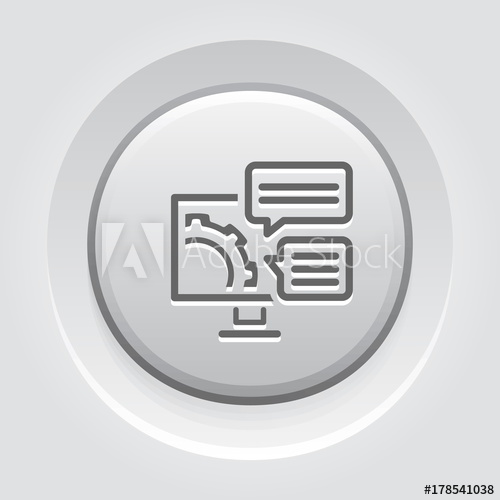 500x500 Engineering Solutions Icon Gear And Computer Development Symbol