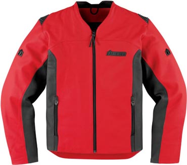 370x327 Icon Motorcycle Leather Jacket Device Made From Cowhide