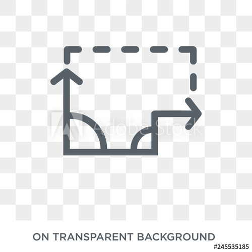 500x500 Dimensions Icon Dimensions Design Concept From Geometry