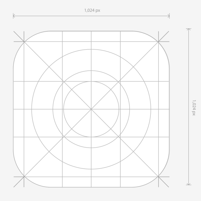 640x640 Vector App Icon Dimensions Development Grid Line, App, Icon