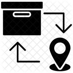 256x256 Direct Delivery Icon Of Glyph Style