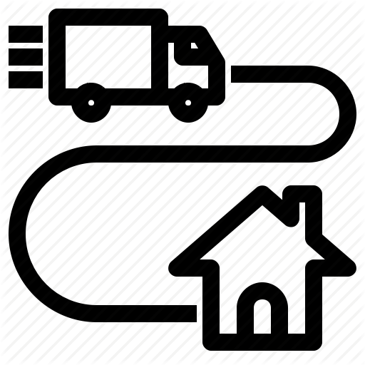 512x512 Carry, Delivery, Direct, House, Shipping, Truck Icon