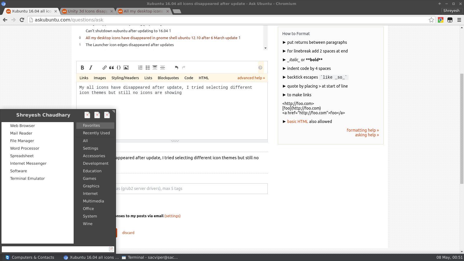 Icon Disappeared at Collection of Icon Disappeared