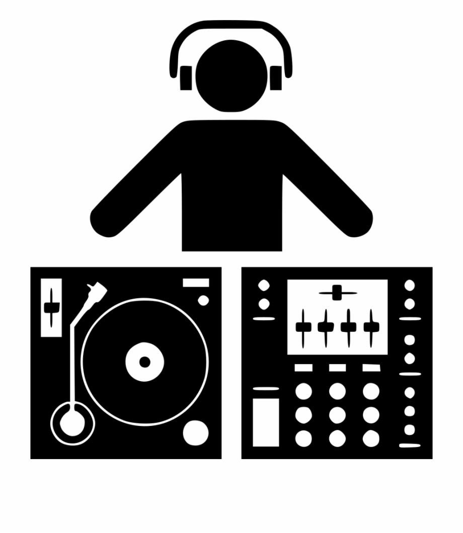 920x1060 Dj Music Man Person Party Turntable Png Icon Free