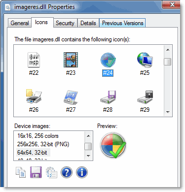 375x390 Iconviewer View Icons Within Dll Via The Properties Sheet