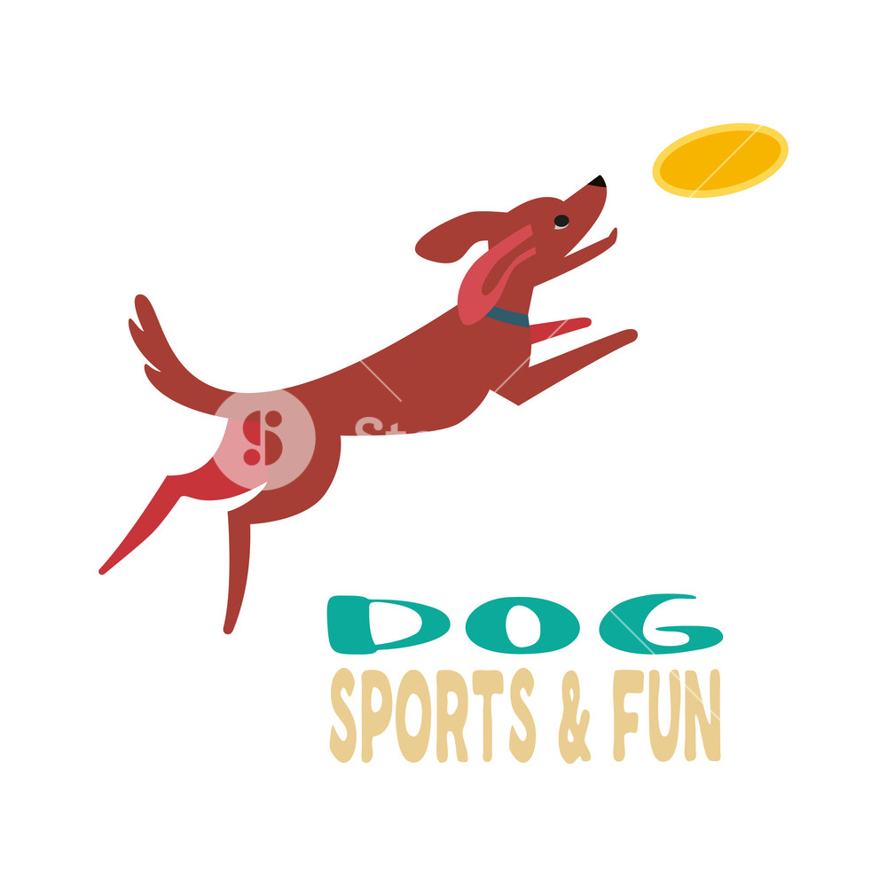 1000x1000 Dogs Sports Fun Icon Cute Cartoon Colorful Humor Minimal Style
