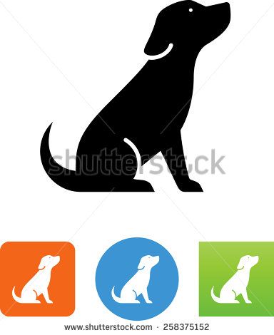 384x470 Sitting Dog Icon