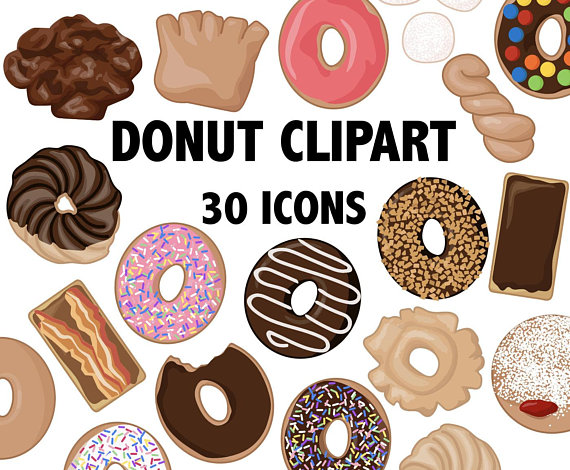 570x470 Donut Clipart Bakery Icons
