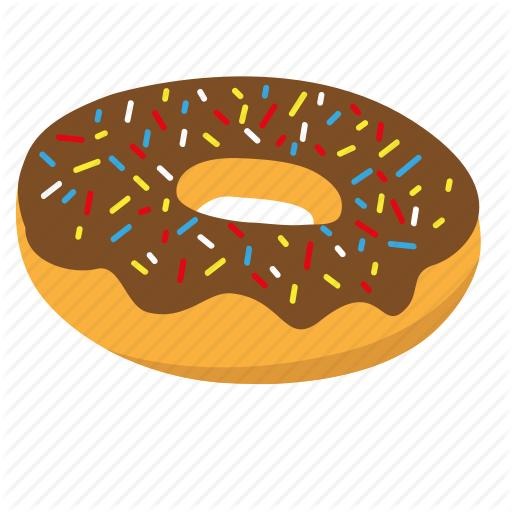 512x512 Donut, Sprinkle Icon